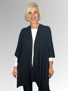 Our Bamboo Wrap is made from 95% Bamboo and 5% Elastane making it super light and silky soft. Whether you wear it as a shawl or as a scarf, this relaxed and versatile piece adds a touch of class to any outfit.