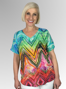 Look great and feel even better in this luxurious Modal V-Neck top. Its stylish Coral design and ideal sleeve length make this top perfect for the fashionable mature woman who wants to stand out from the crowd. Featuring a range of unique colourful designs, you’ll be sure to turn heads.