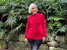 Slade Knitwear is a well-known Australian brand with a 70-year history of creating high-quality knitwear for women. This Cherry Zip Front Cardigan, made from 100% Wool, is a sporty and versatile addition to any outfit. Slade is the go-to for all your winter knitwear needs!