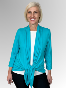 Our Bamboo Cardi is made from 95% Bamboo and 5% Spandex making it super light and silky soft.&nbsp;Being&nbsp;a breathable fabric it draws moisture away from your body keeping you cool. Available in a range of beautiful colours, you'll buy one and come back for more. Best of all, they’re&nbsp;"Made in Australia".